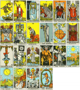 Major Arcana of Rider-Waite-Smith tarot