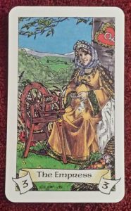 Photo of The Empress card from the Robin Wood tarot